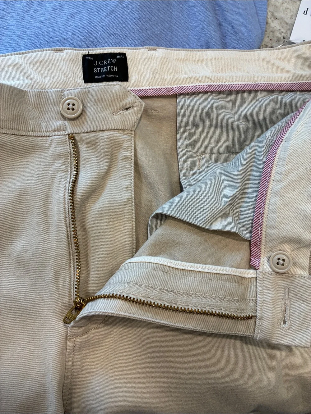 J. Crew Men's Chino Pants in Light Beige